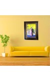 Classic Dark Brown Photo Frame with Golden Inner Border for Home & Office Décor | Wall Mount & Tabletop Display | Premium Synthetic Wood Finish Picture Frame (Dark Brown, 9.3x7.3)