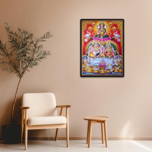 Kubera Lakshmi Laminated Photo - 5x7 Inches, Divine Blessings for Home & Office and Temple Decoration Kubera Lakshmi Laminated Photo - 5x7 Inches, Divine Blessings for Home & Office and Temple Decoration