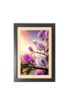 The colorful birds Black Photo Frame Funny Animal and Bird Cartoon Art