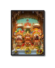 Sri Jagannath Laminated Photo - 9x11 Inches, Divine Blessings for Home & Office and Temple Decoration
