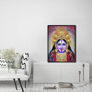 Kali Laminated Photo - 5x7 Inches, Divine Blessings for Home & Office and Temple Decoration