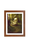 Buddha & Famous Quote Brown Frame, 10x14InchesInspirational Wall Art for Office, Home DecorIdeal Spiritual Gift