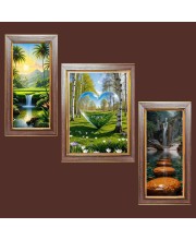 3-Pack The Thrill of Observing Nature Up Close Photo Frames - 2 Pieces 10x17 Inch & 1 Piece 14x17 Inch - Rustic Wall Art for Home & Office Decor - Botanical Wall Hanging for Living Room, Bedroom