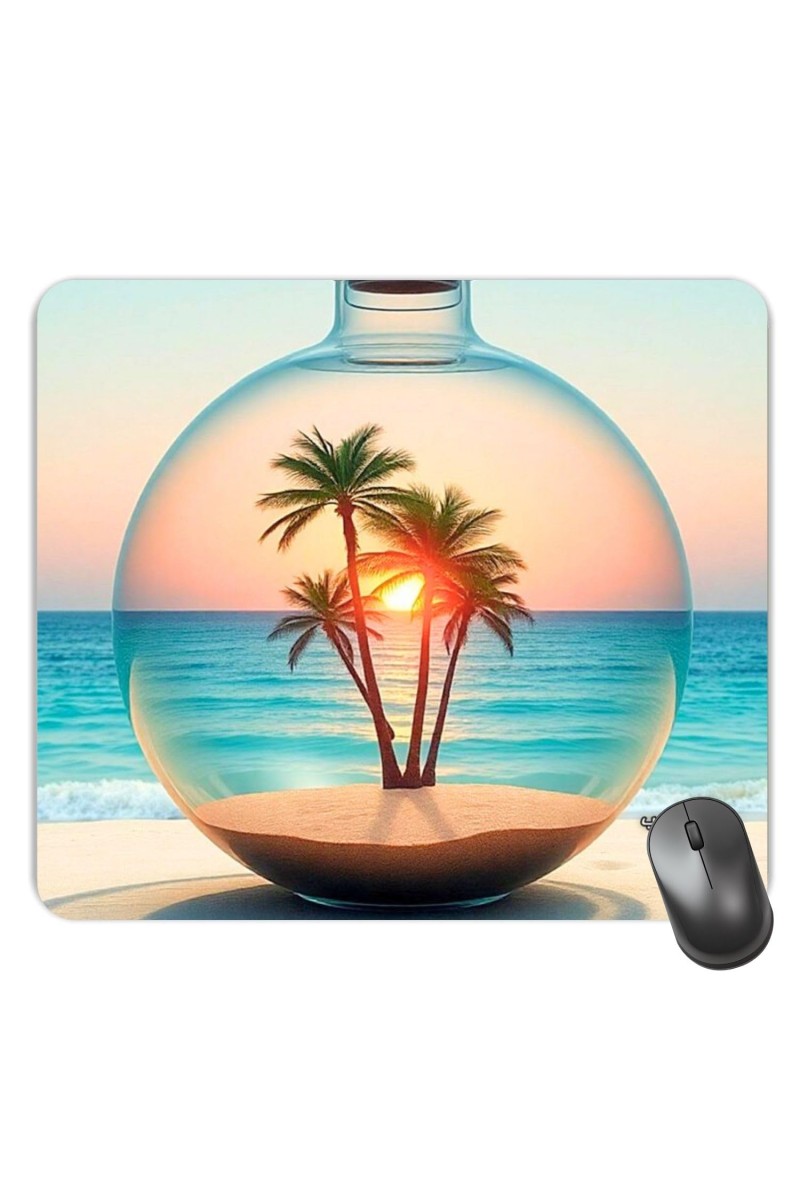 Customized Beautiful Sea Picture Sublimation Mouse Pad | 8 X 7.5 Inch | Smooth Cloth Surface | Non-Slip Rubber Base | Personalized Mousepad for Laptop & Desktop (F17309)