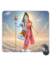 Customized Arthanareeshwari Picture Sublimation Mouse Pad | 8 X 7.5 Inch | Smooth Cloth Surface | Non-Slip Rubber Base | Personalized Mousepad for Laptop & Desktop (F17126)
