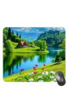 Customized Beautiful View Picture Sublimation Mouse Pad | 8 X 7.5 Inch | Smooth Cloth Surface | Non-Slip Rubber Base | Personalized Mousepad for Laptop & Desktop (F17445)