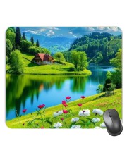 Customized Beautiful View Picture Sublimation Mouse Pad | 8 X 7.5 Inch | Smooth Cloth Surface | Non-Slip Rubber Base | Personalized Mousepad for Laptop & Desktop (F17445)