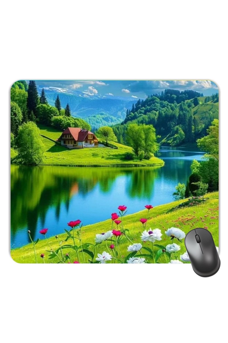 Customized Beautiful View Picture Sublimation Mouse Pad | 8 X 7.5 Inch | Smooth Cloth Surface | Non-Slip Rubber Base | Personalized Mousepad for Laptop & Desktop (F17445)