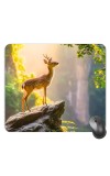 Customized Deer Picture Sublimation Mouse Pad | 8 X 7.5 Inch | Smooth Cloth Surface | Non-Slip Rubber Base | Personalized Mousepad for Laptop & Desktop (F17058)