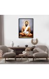 Ramakrishna Paramahansa Laminated Photo - 7x9 Inches, Divine Blessings for Home & Office and Temple Decoration