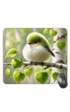Customized Cute Bird Picture Sublimation Mouse Pad | 8 X 7.5 Inch | Smooth Cloth Surface | Non-Slip Rubber Base | Personalized Mousepad for Laptop & Desktop (F17440)
