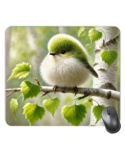 Customized Cute Bird Picture Sublimation Mouse Pad | 8 X 7.5 Inch | Smooth Cloth Surface | Non-Slip Rubber Base | Personalized Mousepad for Laptop & Desktop (F17440)