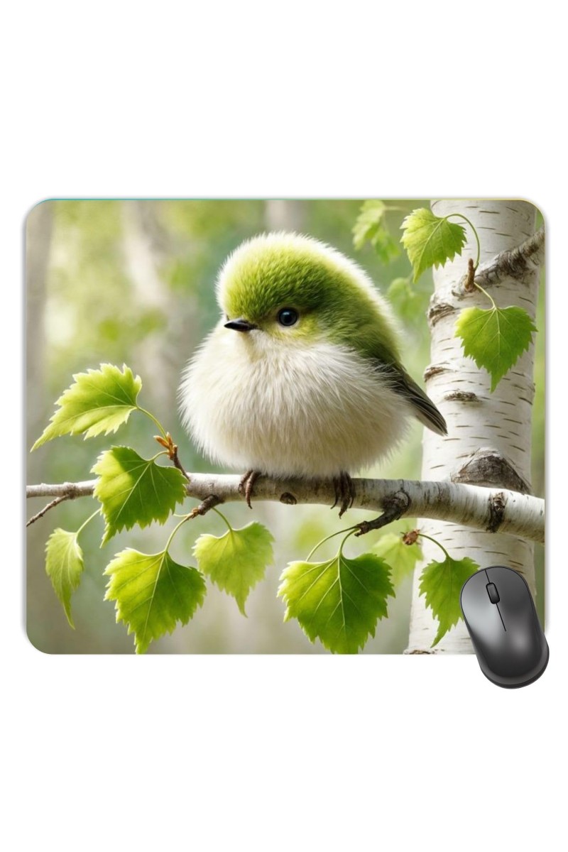 Customized Cute Bird Picture Sublimation Mouse Pad | 8 X 7.5 Inch | Smooth Cloth Surface | Non-Slip Rubber Base | Personalized Mousepad for Laptop & Desktop (F17440)