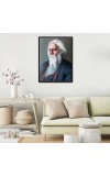 Rabindranath Tagore Laminated Photo - 5x7 Inches, Divine Blessings for Home & Office and Temple Decoration