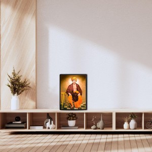 Swami Dayananda Saraswati Laminated Photo - 5x7 Inches, Divine Blessings for Home & Office and Temple Decoration