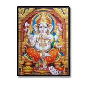 Lord Ganesh Laminated Photo (13x15 Inches) Divine Blessings for Home & Office and Temple Decoration Lord Ganesh Laminated Photo (13x15 Inches) Divine Blessings for Home & Office and Temple Decoration