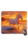 Customized Beautiful Horse Picture Sublimation Mouse Pad | 8 X 7.5 Inch | Smooth Cloth Surface | Non-Slip Rubber Base | Personalized Mousepad for Laptop & Desktop (F17108)