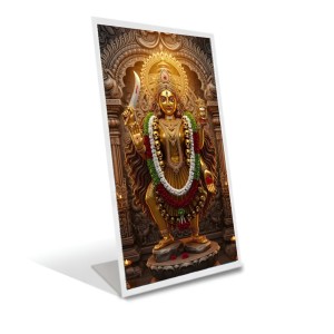 Car Desk/Table Top Goddess Kali Acrylic L-Style Photo Stand - 2.5x3.5 Inches, Compact And Stylish Spiritual Display (F6666)
