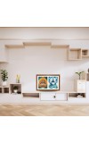 Lord surya and varuna Photo Frame - 13x17Inches - Spiritual Artwork for Home Decor, Puja Room and Office Decoration