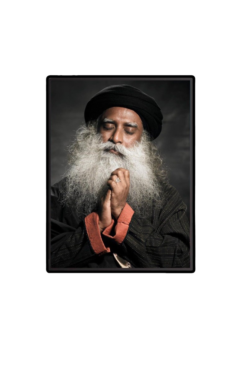 Sadhguru (Jaggi Vasudev) Laminated Photo (13x15 Inches Without glass) Divine Blessings for Table and Walls,Home & Office and Temple Decoration