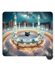 Customized Masjid Picture Sublimation Mouse Pad | 8 X 7.5 Inch | Smooth Cloth Surface | Non-Slip Rubber Base | Personalized Mousepad for Laptop & Desktop (F17212)