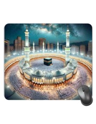Customized Masjid Picture Sublimation Mouse Pad | 8 X 7.5 Inch | Smooth Cloth Surface | Non-Slip Rubber Base | Personalized Mousepad for Laptop & Desktop (F17212)