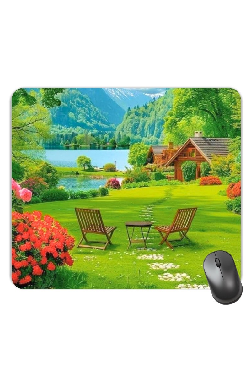 Customized Beautiful Nature View Picture Sublimation Mouse Pad | 8 X 7.5 Inch | Smooth Cloth Surface | Non-Slip Rubber Base | Personalized Mousepad for Laptop & Desktop (F17241)
