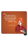 Customized Swami Vivekananda Picture Sublimation Mouse Pad | 8 X 7.5 Inch | Smooth Cloth Surface | Non-Slip Rubber Base | Personalized Mousepad for Laptop & Desktop (F17072)
