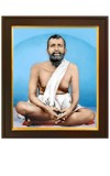 RAMKRISHNA PARAMAHANSA Laminated phAoto frame for wall, living room, gifts Painting size- 10 height x 12 width inch (Wood Base and Front Laminated)
