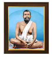RAMKRISHNA PARAMAHANSA Laminated phAoto frame for wall, living room, gifts Painting size- 10 height x 12 width inch (Wood Base and Front Laminated)