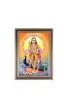Lord Kartikeya Photo Frame - 10x14 Inches, Brown Wooden Frame for Home, Office & Temple Decoration