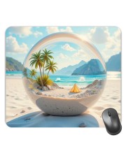 Customized Beautiful Sea Picture Sublimation Mouse Pad | 8 X 7.5 Inch | Smooth Cloth Surface | Non-Slip Rubber Base | Personalized Mousepad for Laptop & Desktop (F17308)