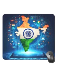 Customized Beautiful India View Picture Sublimation Mouse Pad | 8 X 7.5 Inch | Smooth Cloth Surface | Non-Slip Rubber Base | Personalized Mousepad for Laptop & Desktop (F17385)