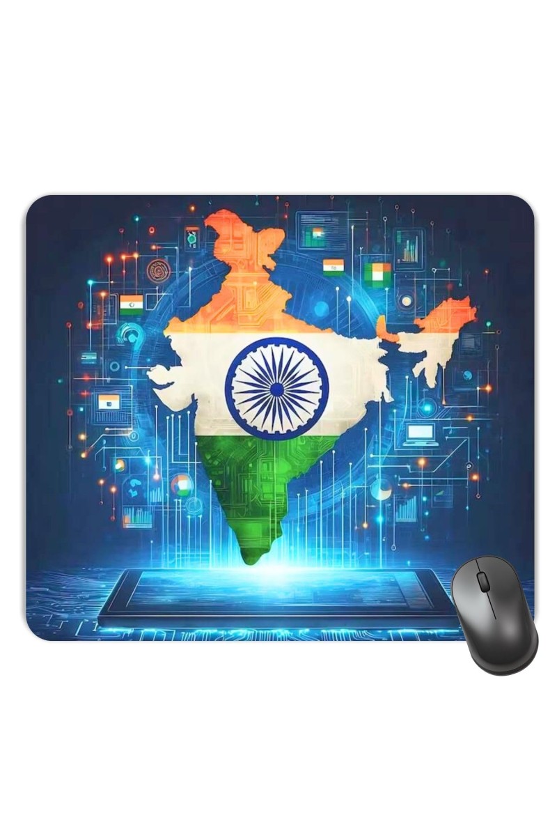 Customized Beautiful India View Picture Sublimation Mouse Pad | 8 X 7.5 Inch | Smooth Cloth Surface | Non-Slip Rubber Base | Personalized Mousepad for Laptop & Desktop (F17385)