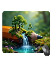 Customized Serene View Nature Picture Sublimation Mouse Pad | 8 X 7.5 Inch | Smooth Cloth Surface | Non-Slip Rubber Base | Personalized Mousepad for Laptop & Desktop (F17425)