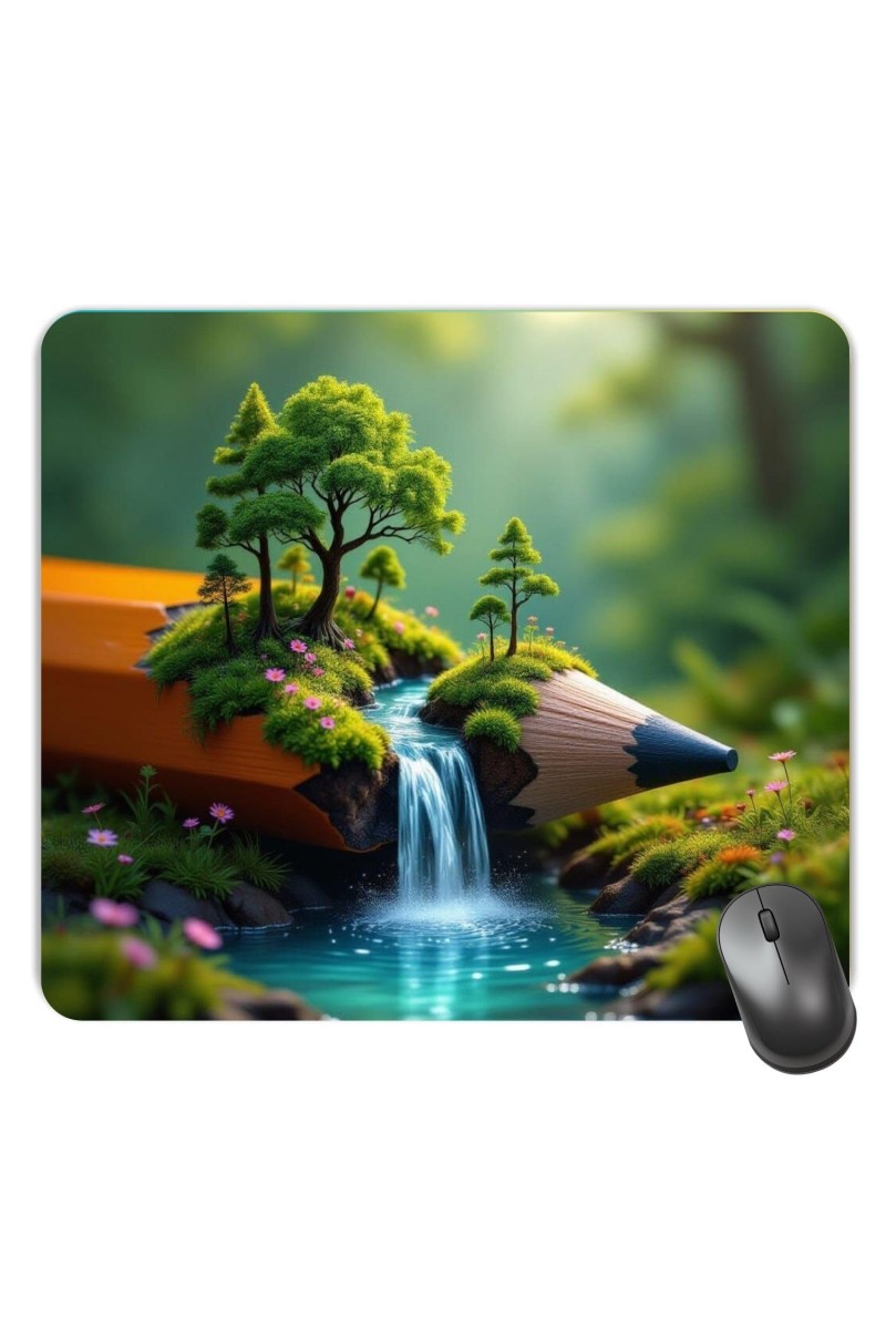 Customized Serene View Nature Picture Sublimation Mouse Pad | 8 X 7.5 Inch | Smooth Cloth Surface | Non-Slip Rubber Base | Personalized Mousepad for Laptop & Desktop (F17425)