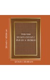 Lord Ganesha Photo Frame - 12x16 Inches, Brown Wooden Frame for Home, Office & Temple Decoration