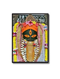Kalighat kali Laminated Photo - 13x15 Inches, Divine Blessings for Home & Office and Temple Decoration