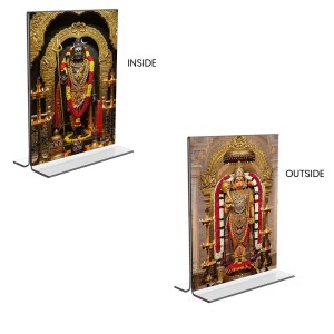 Lord Shiva & Sri Hanuman Acrylic T-Style Photo Stand - 5x7 Inches, Compact and Stylish Spiritual Display, easily change 2 photos (Pack of 1) Lord Shiva & Sri Hanuman Acrylic T-Style Photo Stand - 5x7 Inches, Compact and Stylish Spiritual Display, easily change 2 photos (Pack of 1)