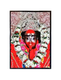 Goddess Maa Tara Photo Frame, Divine Hindu Religious Laminated Frame, Spiritual Home Decor for Pooja Room, Temple, Meditation, Traditional Indian Devi Ma Kali Photo Frame