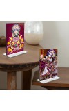 Lord Khatu shyam & Sri Krishna Acrylic T-Style Photo Stand - 11x13 Inches, Compact and Stylish Spiritual Display, easily change 2 photos (Pack of 1)