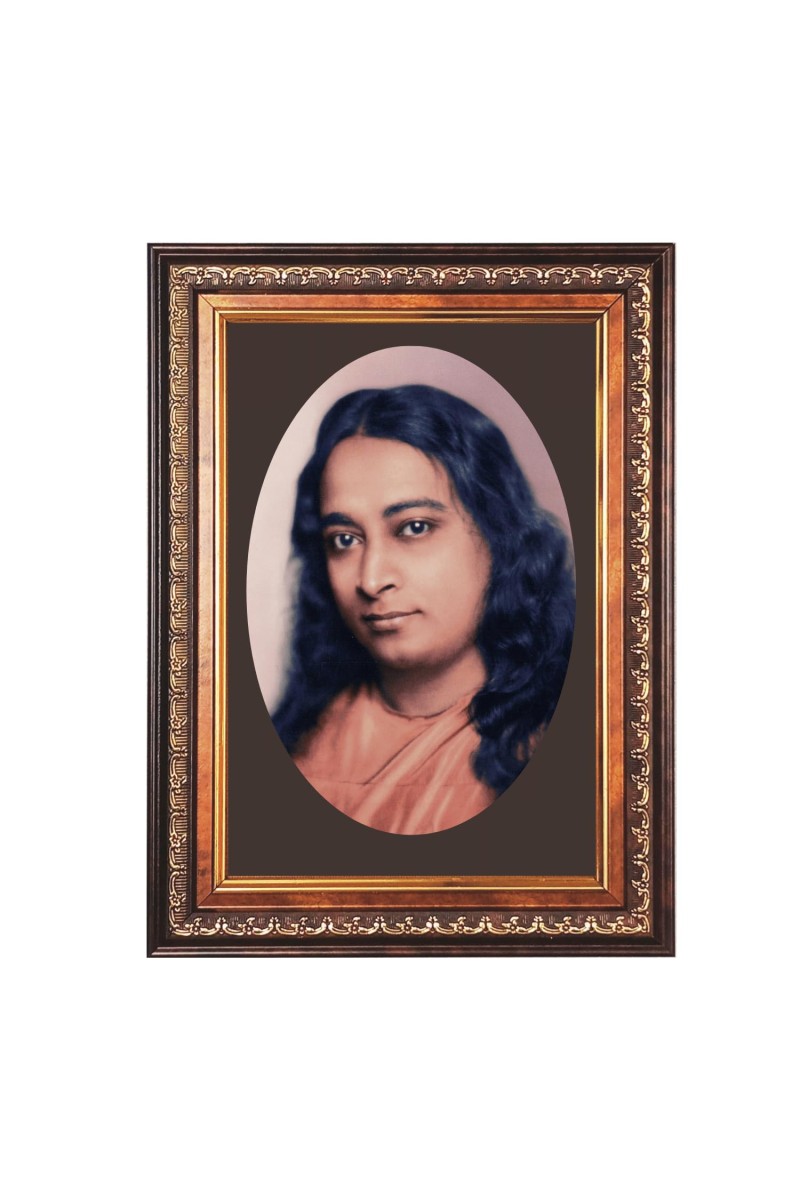 Sri Paramahansa Yogananda Color Photo 10x14 Inch - Vibrant Religious Wall Art for Home or Office Decor.