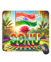 Customized Beautiful View India Picture Sublimation Mouse Pad | 8 X 7.5 Inch | Smooth Cloth Surface | Non-Slip Rubber Base | Personalized Mousepad for Laptop & Desktop (F17396)