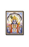 Vishnu Laminated Photo - 5x7 Inches, Divine Blessings for Home & Office and Temple Decoration