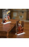 Sri Hanuman & Sri Ram Acrylic T-Style Photo Stand, Compact and Stylish Spiritual Display, easily change 2 photos (Pack of 1)