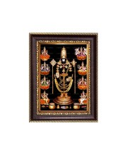 Sri Venkateswara Swamy Digital Print Photo 6.7x8.7 inches - Vibrant Religious Wall Art for Home, Office and Temple Decor.