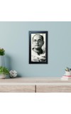 Hitech Sales Netaji Subhas Chandra Bose Wall-Mount Rectangular Polystyrene Photo Frame Home Decoration and Gifting, 9.6 x 15.6 inches Black Frame (Pack of 1, Printed Photo)