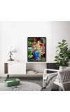 Radha Laminated Photo (7x9 Inches Without glass) Divine Blessings for Table and Walls,Home & Office and Temple Decoration