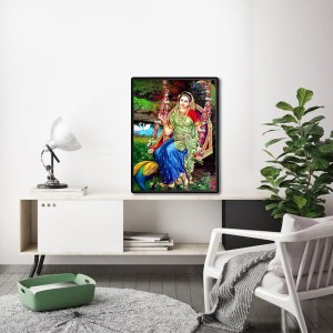 Radha Laminated Photo (9x11 Inches Without glass) Divine Blessings for Table and Walls,Home & Office and Temple Decoration Radha Laminated Photo (9x11 Inches Without glass) Divine Blessings for Table and Walls,Home & Office and Temple Decoration