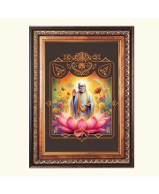 Sri Sai Baba Color Photo 8x12 Inch - Vibrant Religious Wall Art for Home or Office Decor.